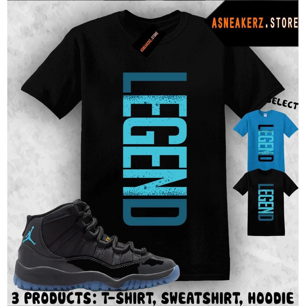 Shirt To Match Aj 11 Gamma Blue Matching Tee Legend T-Shirt